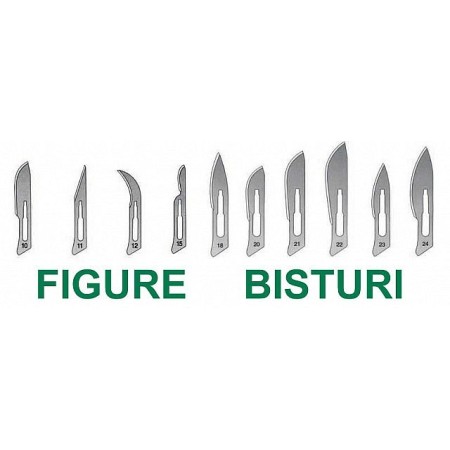100 hojas de bisturí desechables acero al carbono varias figuras, producto figura 10
