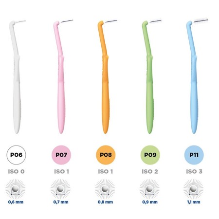 Curasept proxi prevention angle- scovolino con manico lungo, prodotto bianco