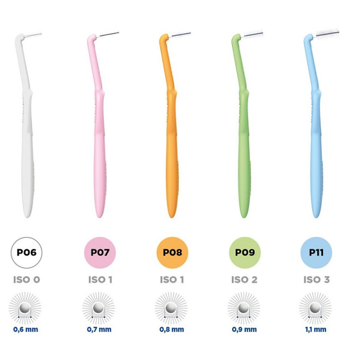 CURASEPT Proxi Prevention ANGLE - Limpiapipas con Mango Largo, Blanco Producto