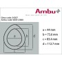 Masque ambu n° 3/4 - adulte bleu petit