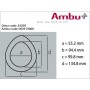 Masque ambu n° 6 - adulte grand bleu