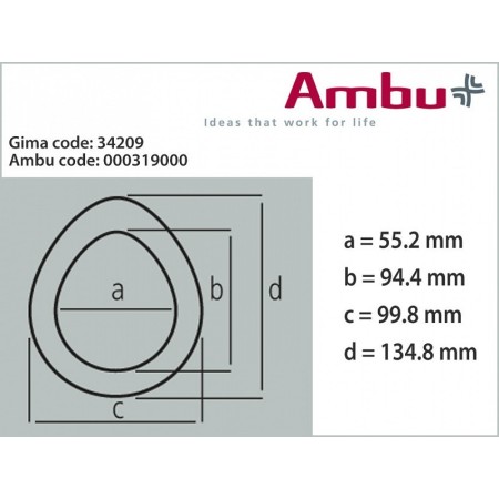 Ambu maska br. 6 - odrasla velika plava
