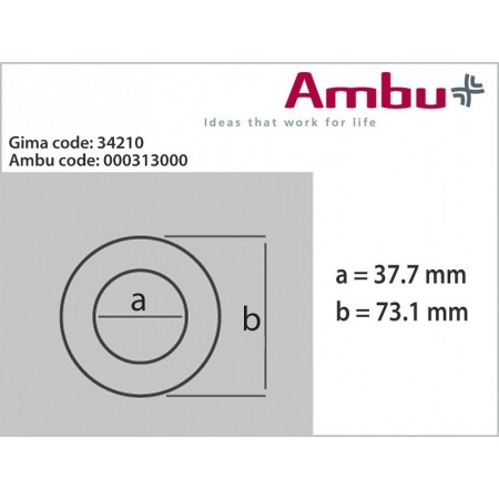 Máscara ambu nr. 0a - azul bebé