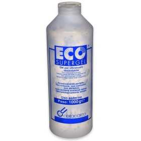 Eco Supergel Clear Transparent Gel voor ultrageluid en gepulseerd licht in fles van 1 liter.
