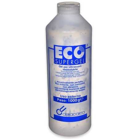 Eco Supergel Clear Transparent Gel voor ultrageluid en gepulseerd licht in fles van 1 liter.