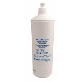 Gel Bleu pour Ultrasons G007 - Flacon de 1 litre.