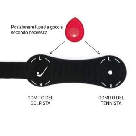 Cinturino per epicondilite epiforce strong