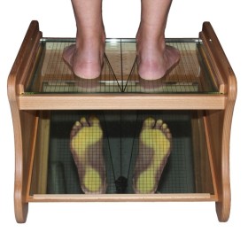 Wooden led podoscope plantoscope
