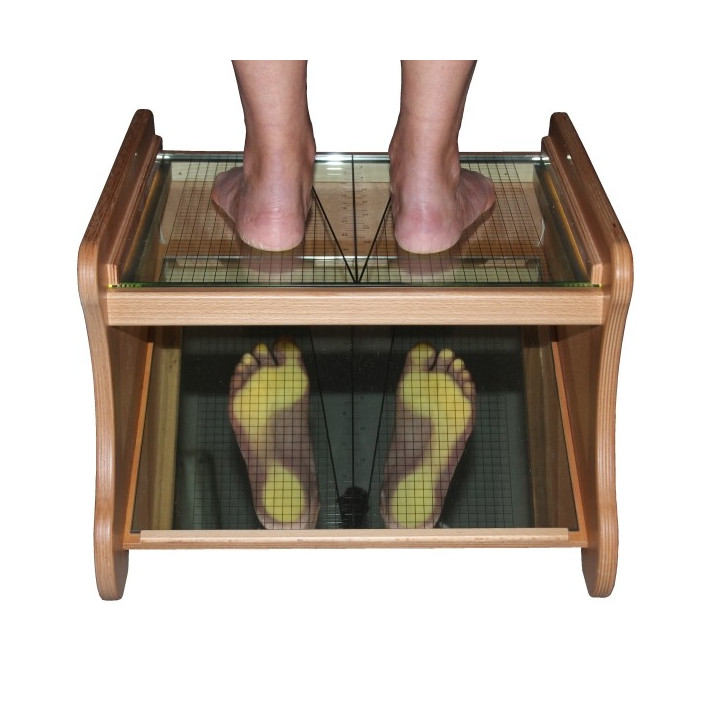 Podoscopio Plantoscopio in Legno a LED