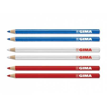 Crayon dermatologique Gima - couleurs mélangées - pack 6 pièces.