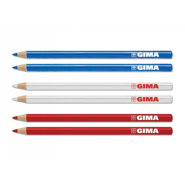 Gima dermatologischer Bleistift – gemischte Farben – Packung 6 Stück.