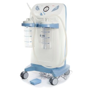 Neuer hospivac 350 chirurgischer aspirator mit zwei 2-liter-behältern, fußpedalsteuerung und flow-diverter