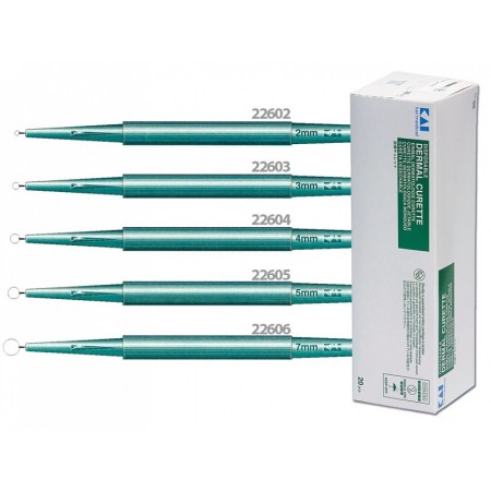Dermatological curette kai diametru 2 mm - 1 bucată.