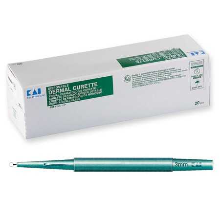 Curette dermatologique KAI diamètre 3 mm - 1 pièce