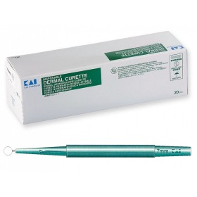 Dermatologická kyreta KAI, průměr 7 mm - 1 ks.