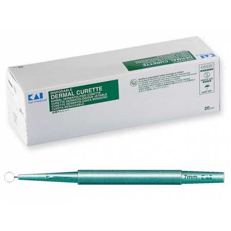 KAI Dermatológiai Curette átmérő 7 mm - 1 db