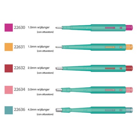 4 mm diameter kai biopsie curette met sluiter - 1 stuk