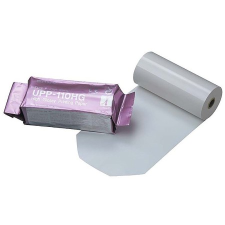 Sony upp-110hg compatibel videoprinterpapier - hoogglans zwart-witpapier voor echografieapparaten