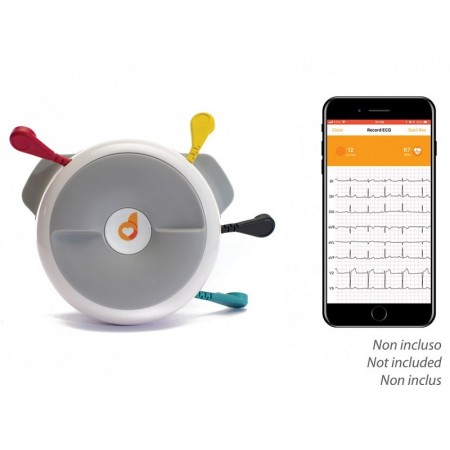 Ecg portátil d-heart de 8/12 canales para smartphones y tabletas