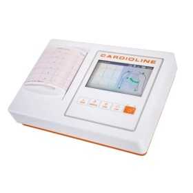 Electrocardiógrafo con pantalla táctil CARDIOLINE ECG100L + software para PC EasyAPP + Glasgow Interpretation + Bolsa