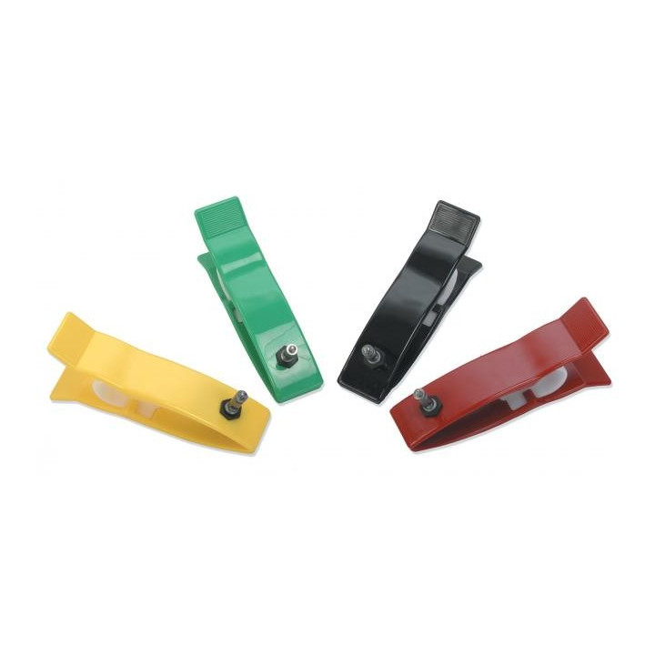 Pediatric ECG Clip Electrodes with universal connector - 4 pieces