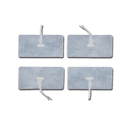 Electrodes for electrostimulation and tens 45x80 mm with cable - pack. 4 pcs.