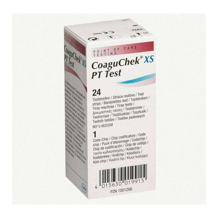 Benzi reactive pentru testul PT Coaguchek XS - 24 buc.