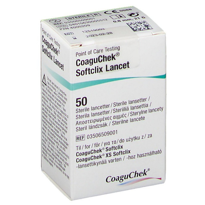 COAGUCHEK SOFTCLIX XL - LANCEȚE PENTRU ÎNȚEPAREA DEGETULUI