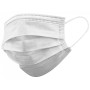 Masque chirurgical filtrant gisafe 98% 3 plis type iir avec élastiques - adultes - blanc - boîte - paquet de 50 pcs.