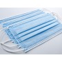 Masque chirurgical filtrant gisafe 98% 3 plis type iir avec élastiques - adultes - bleu clair - boîte - pack 50 pièces.