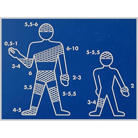 Elastiskt rörformigt nät - gauge 2 för handled och hand
