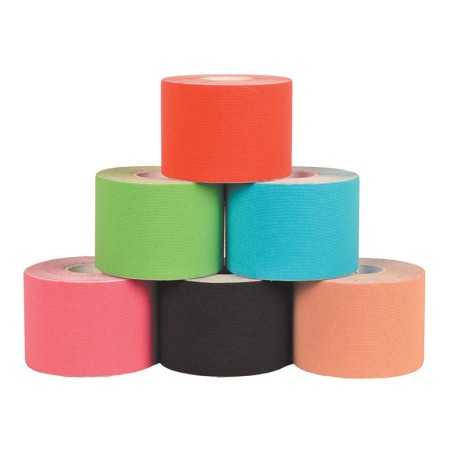 Kinesiologie taping 5 m x 5 cm - mix 6 kleuren - pak 6 stuks.