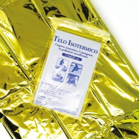 Emergency blanket with isothermal sheet