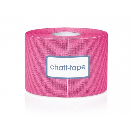 Cinta de kinesiología para uso profesional chattanooga chatt-tape - color rosa - 5cm x 5m