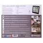 Bresser temeotrend jc lcd weather wall clock, black