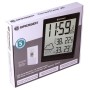 Bresser temeotrend jc lcd weather wall clock, black