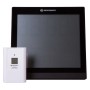 Bresser temeotrend jc lcd weather wandklok, zwart