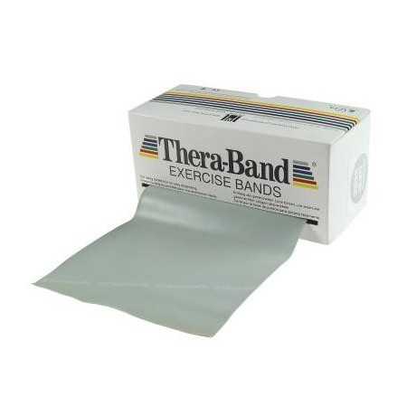 BANDE ÉLASTIQUE THERA-BAND 45 m.  x 15 cm. ARGENT - SPÉCIAL-FORT