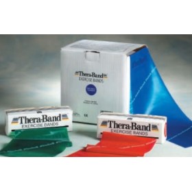 THERA-BAND ELASTIEK 22,85 m. x 10 cm - LATEX VRIJ - BLAUW