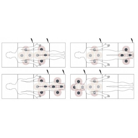 Globus - total body 200 memory foam mattress, 8 solenoids