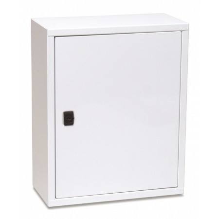 Leerer metallschrank mit 1 tür