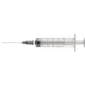 Injectiespuit 2,5 ml inj/light met centrale luer-kegel met naald 21g- 100 stuks.