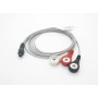 Ekg-kabel für hand-ekg 33260/1 und 35162 neue version 3-polig, modell für mini-ekg 180b1/cardio b neu 3-polig