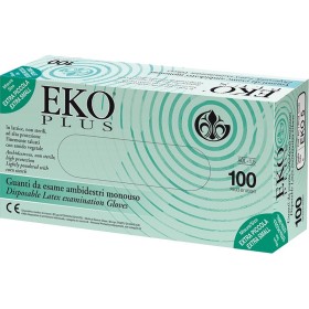 Einweg-Latexhandschuhe DOC EKO PLUS mit Puder. - 100 Stk.