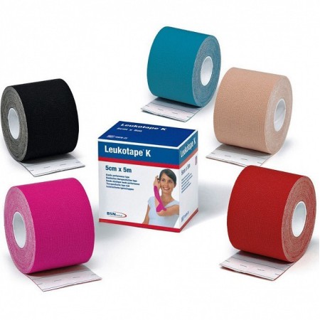 Ruban de kinésiologie leukotape k 2,5 cm x 5 m - différentes couleurs