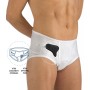 Low Hernia Block Briefs with Strong Tension color light blue Wellness 650