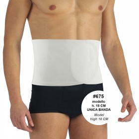 Harnais abdominal post-opératoire unisexe de 18 cm de haut Wellness 675 