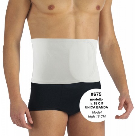 Banda abdominal postoperatoria unisex 18 cm de altura bienestar 675