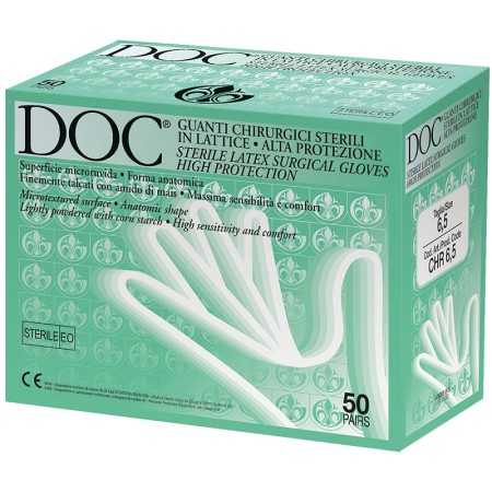 CHR Sterile Latex Surgical Gloves - 50 Pairs