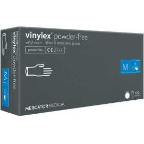 Jednorázové nepudrované vinylové rukavice Vinylex bez pudru - 100 ks.